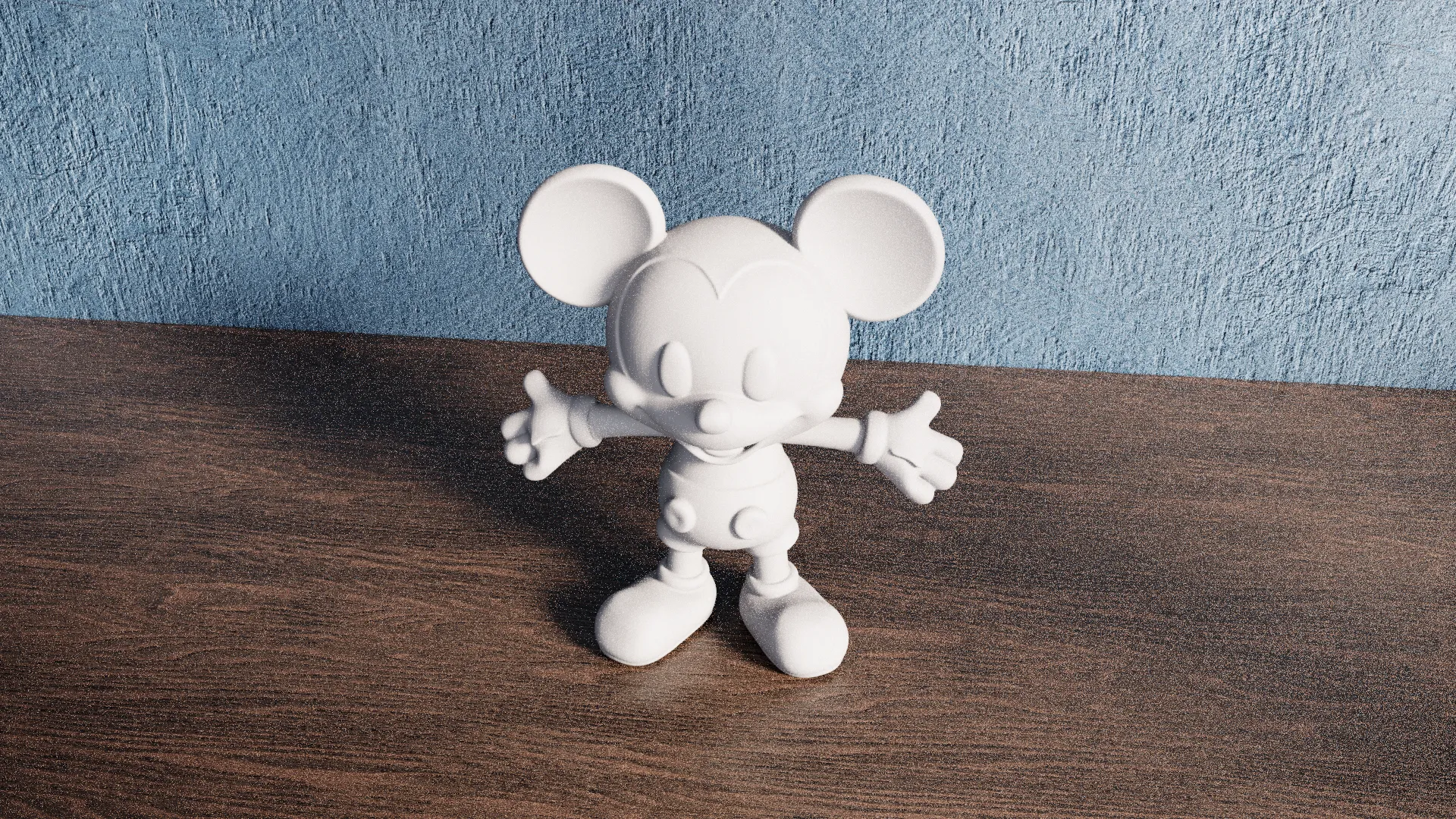 artistic statue STL-digital art figurines_Mickey Mouse Inspired Miniature Statue