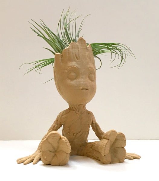 wearable gadgets STL-fantasy costume parts_Baby Groot Air Plant Planter