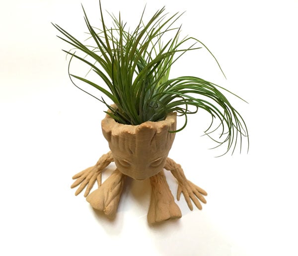 wearable gadgets STL-fantasy costume parts_Baby Groot Air Plant Planter