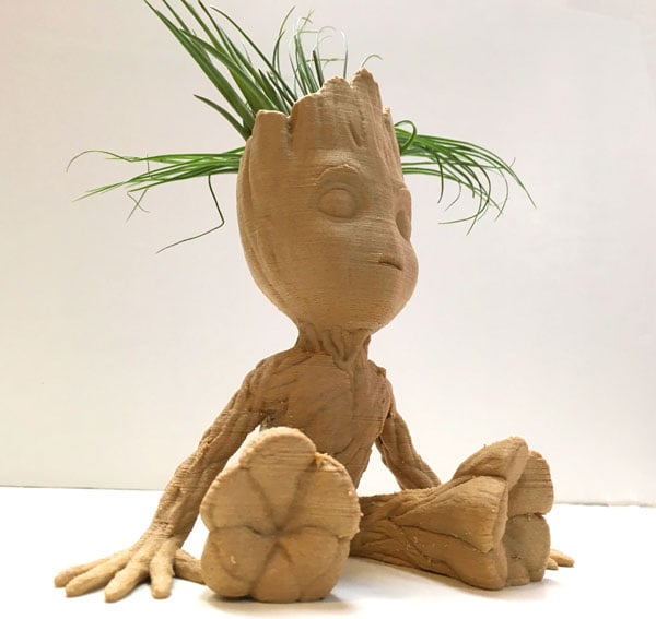 wearable gadgets STL-fantasy costume parts_Baby Groot Air Plant Planter