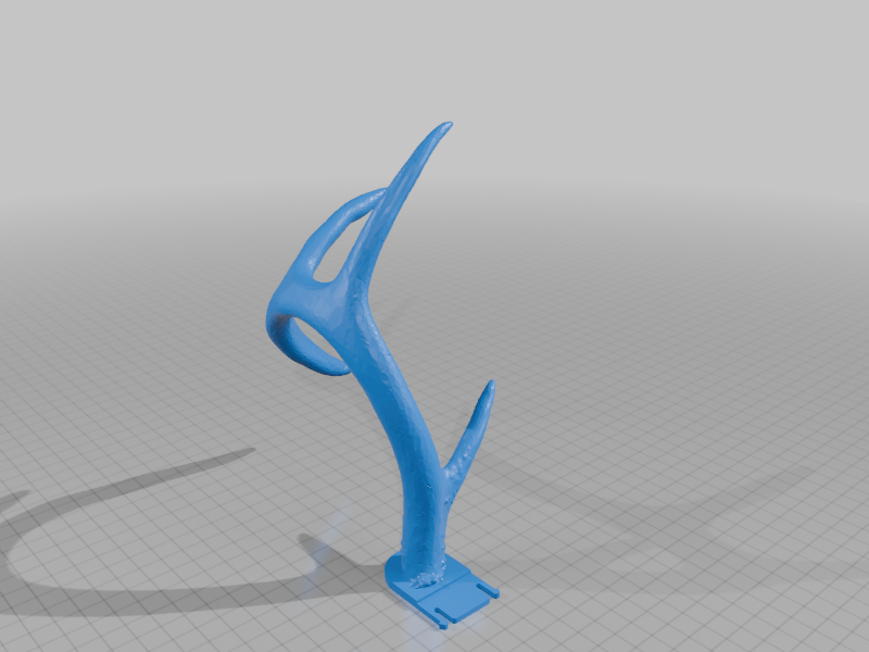 functional 3D components-engineering 3D print models_Hard Hat Antler Horns