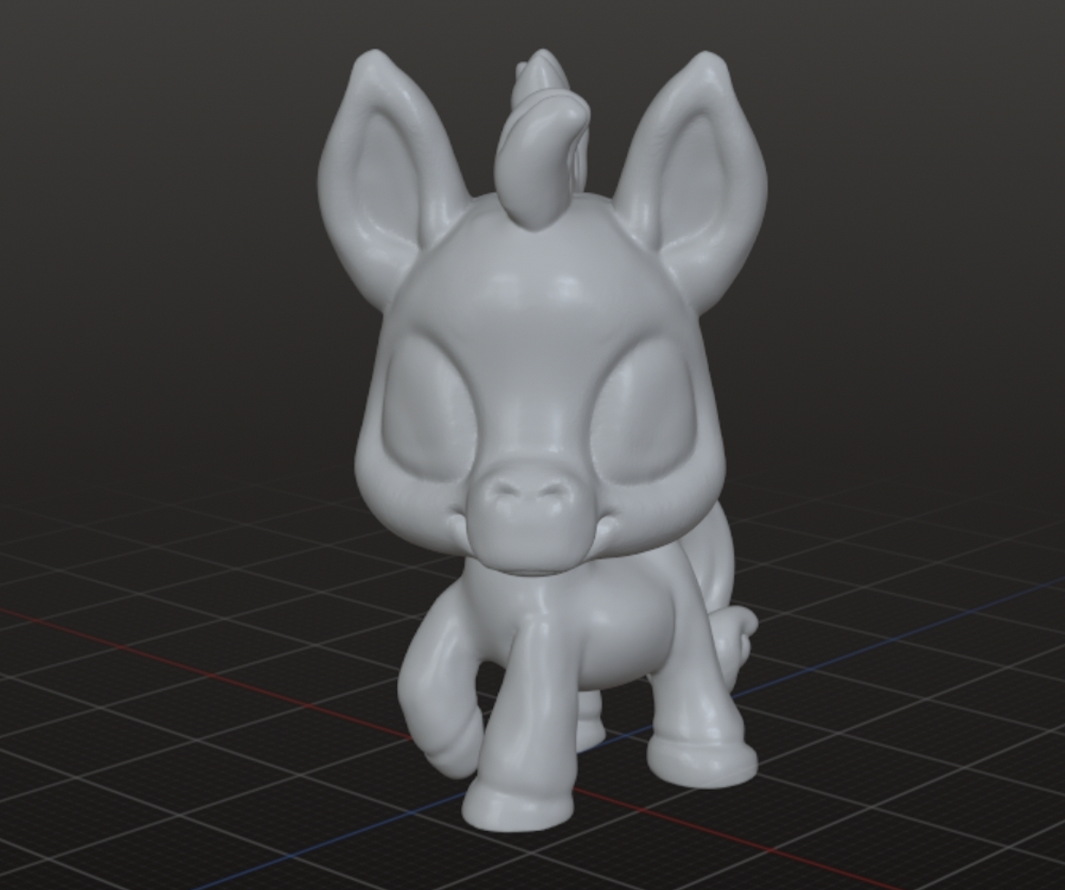 artistic statue STL-digital art figurines_LPS Donkey