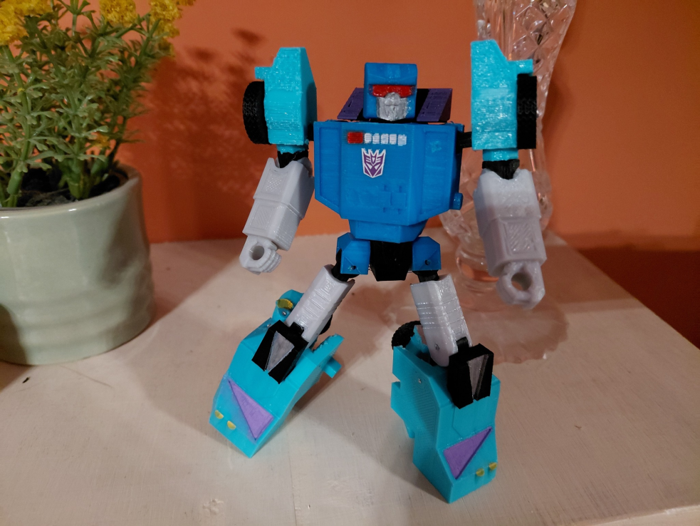 superhero STL files-collectible 3D figurines_Decepticon Wipe-Out - full figure