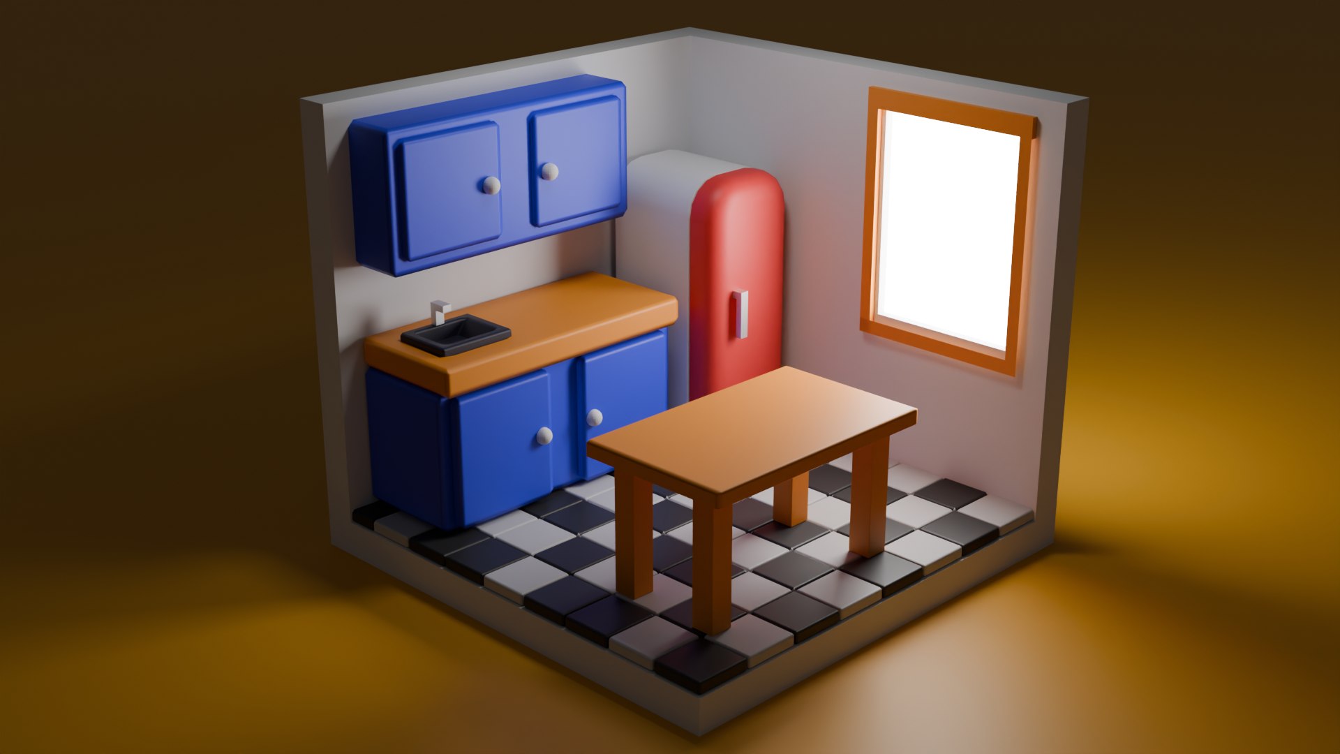 armor STL files-3D printable cosplay gear_Stylized Cartoon Kitchen – Free 3D Model
