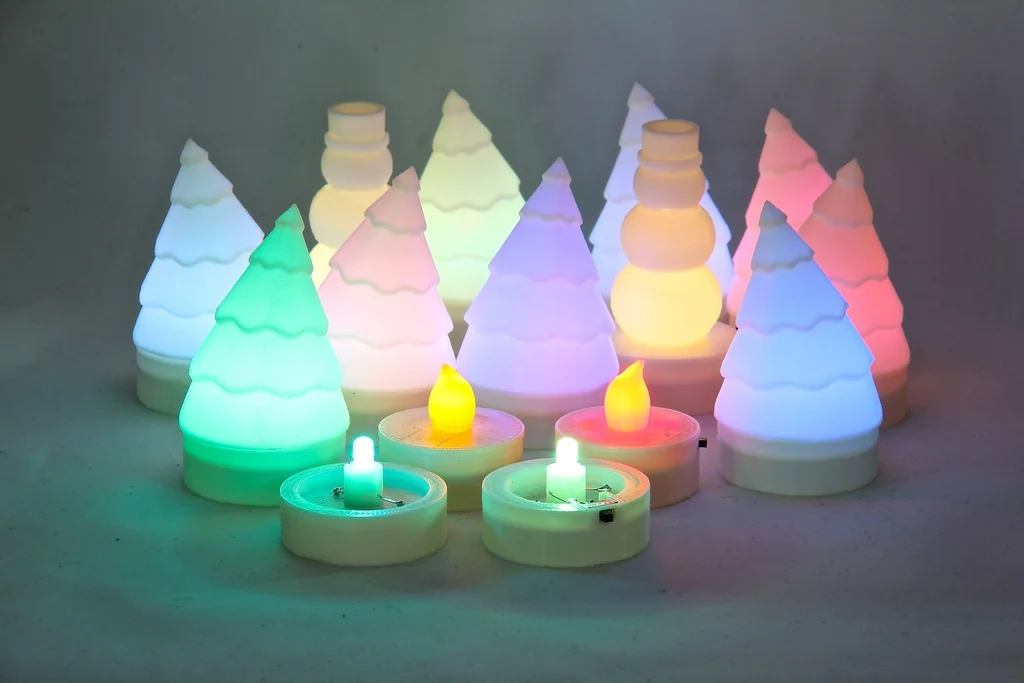 custom logo STL-embossed 3D sign designs_Parametric LED Tea Light