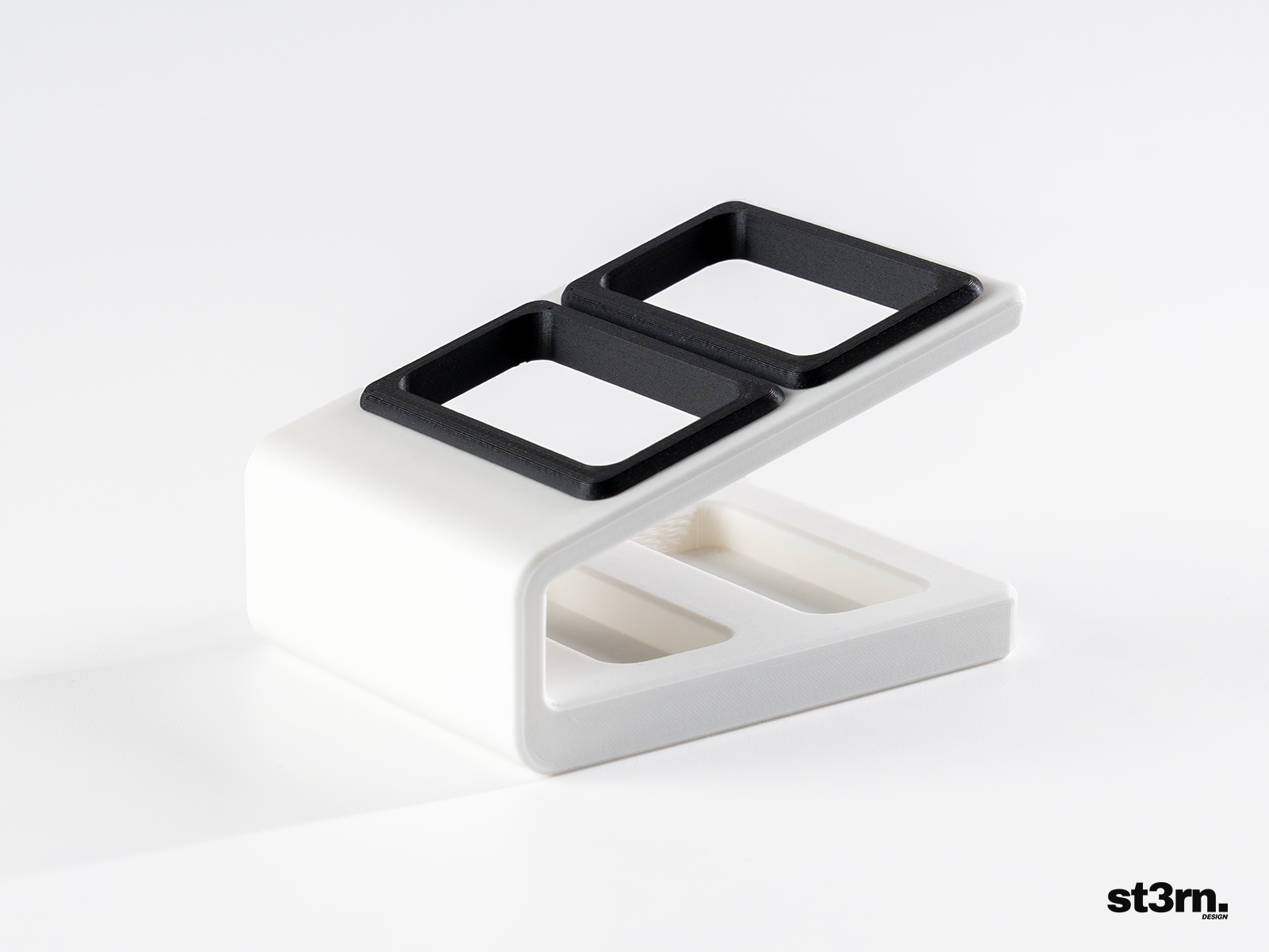 raspberry pi case STL-Arduino housing 3D model_Summary Remote holder for 2 remotes, with attachab