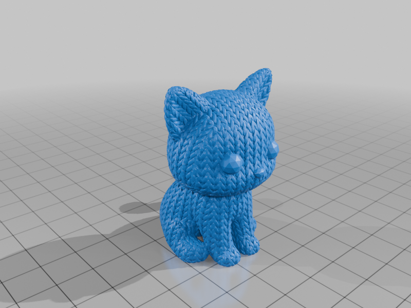 modular toy parts-interlocking 3D models_Kitty