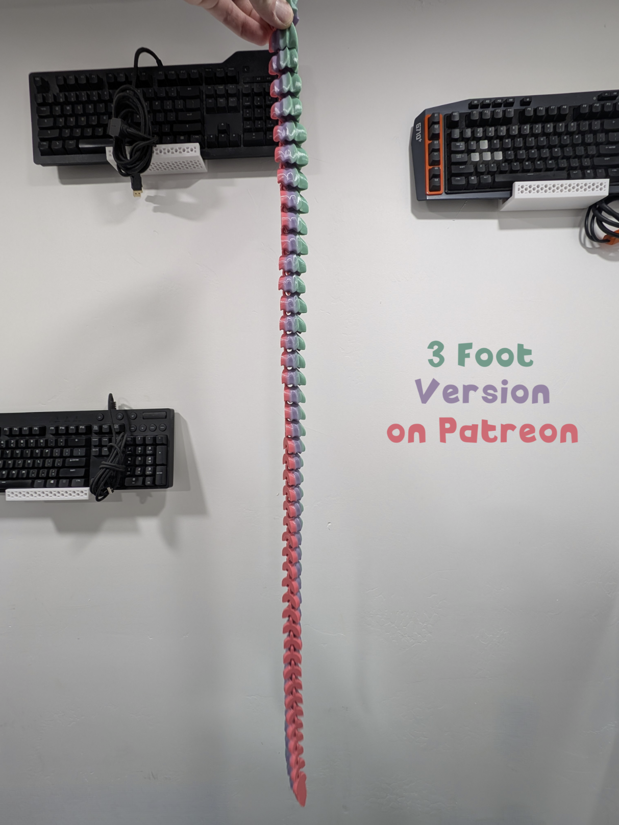 modular toy parts-interlocking 3D models_Basilisk Flexi