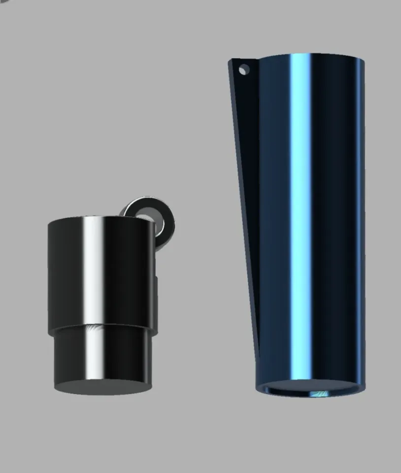 wearable gadgets STL-fantasy costume parts_Cigarette Lighter Shaped Keychain