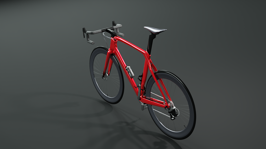 garden toy STL-flying toy 3D model_High-Quality Red Road Bike 3D