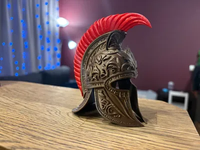 wearable gadgets STL-fantasy costume parts_Sparta Helmet | Uncompromising Protection. Unbound