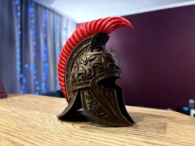 wearable gadgets STL-fantasy costume parts_Sparta Helmet | Uncompromising Protection. Unbound