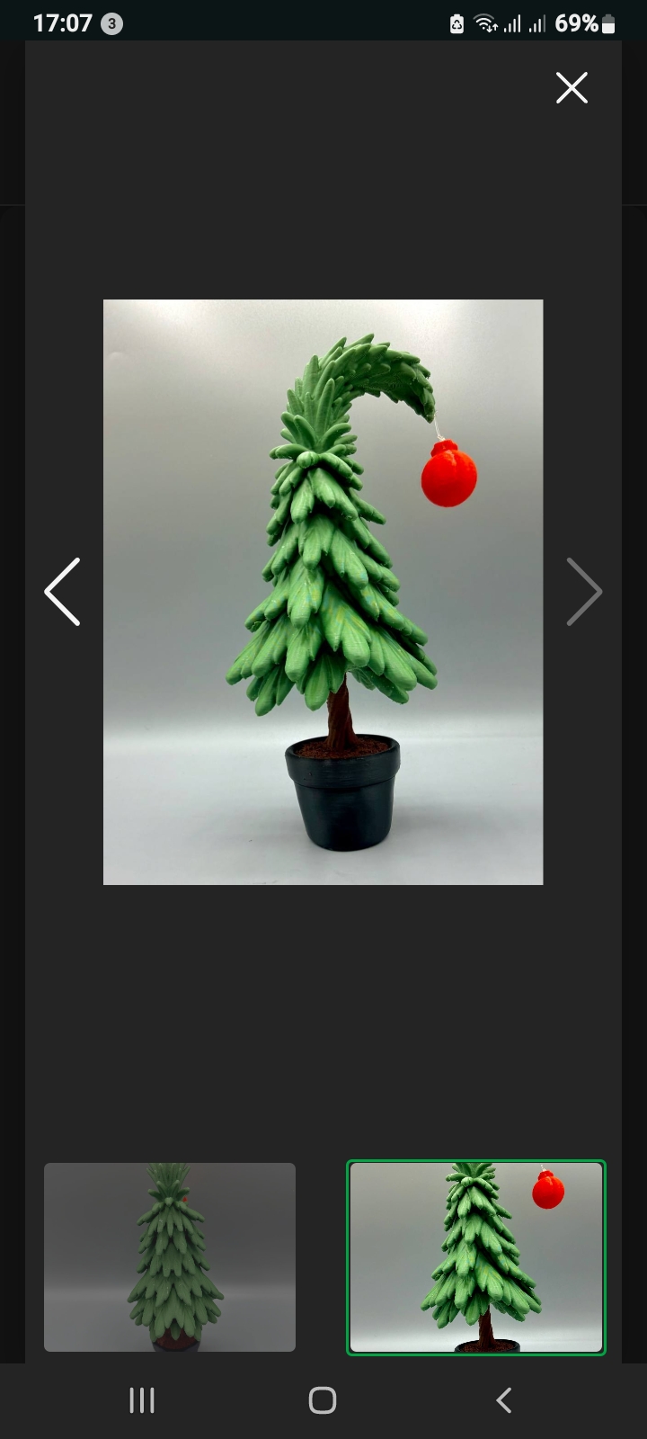 artistic statue STL-digital art figurines_Funny Christmas tree