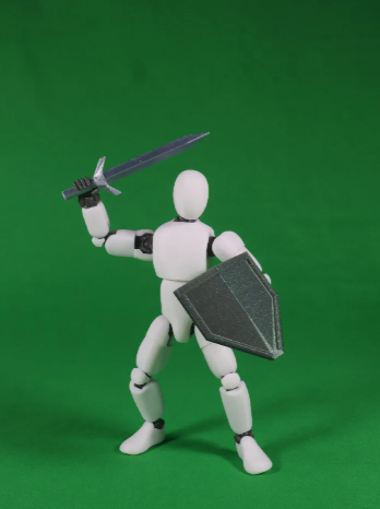 superhero STL files-collectible 3D figurines_MODULYR V2 - Articulated Action Figure