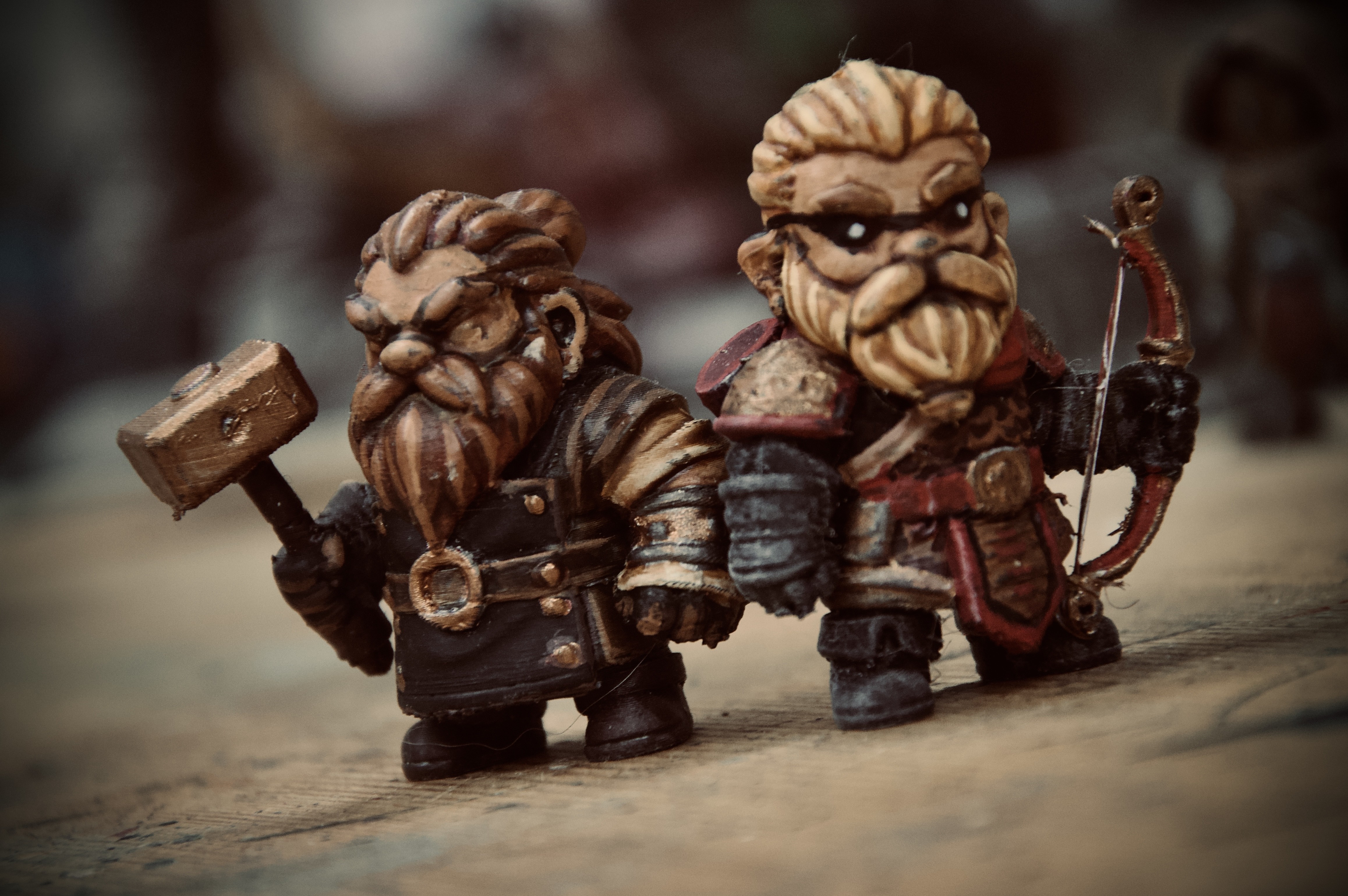 modular toy parts-interlocking 3D models_Dwarf Blacksmith Miniature – Thorin Ironhand | DnD