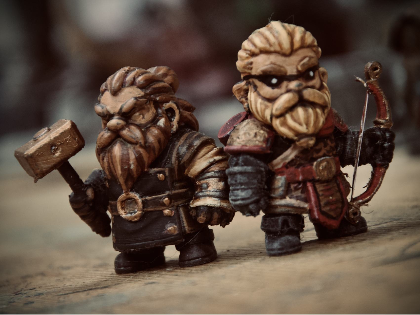 modular toy parts-interlocking 3D models_Dwarf Blacksmith Miniature – Thorin Ironhand | DnD