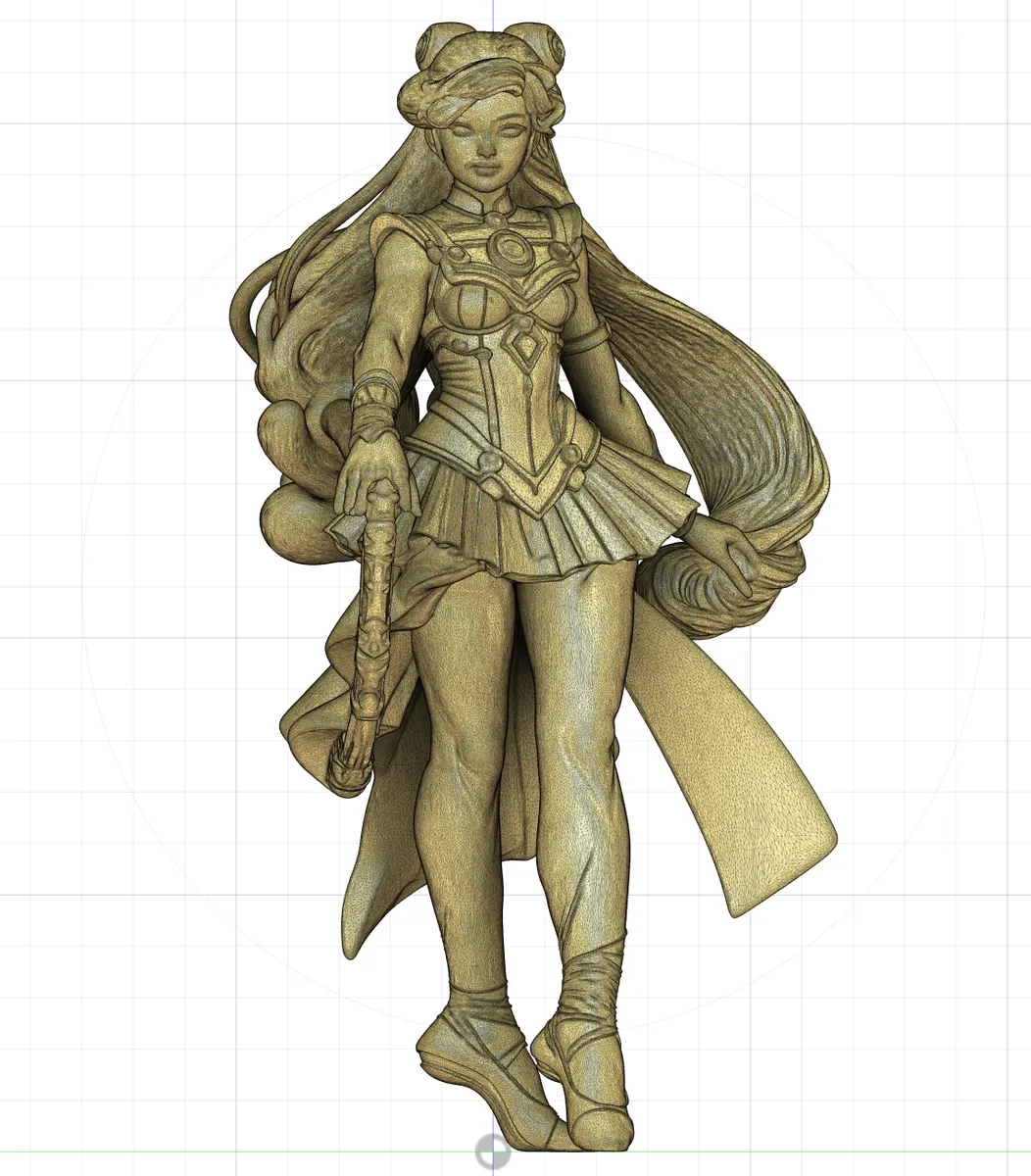 artistic statue STL-digital art figurines_Sailormoon