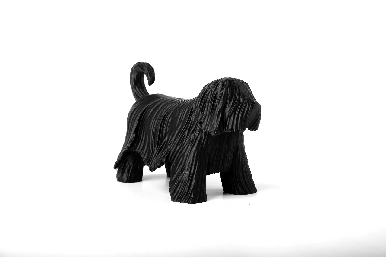 artistic statue STL-digital art figurines_Komondor Dog