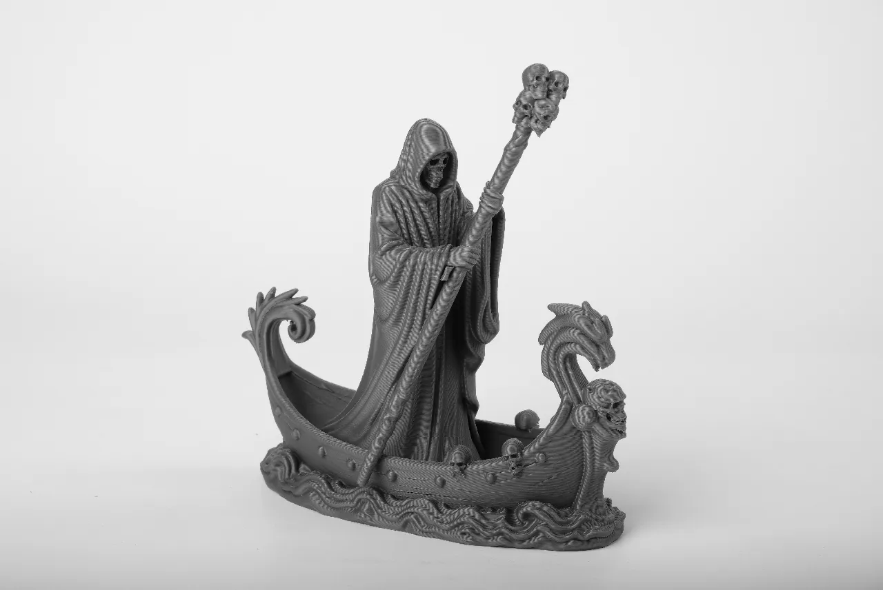 artistic statue STL-digital art figurines_Death Arrived — Gothic Boat