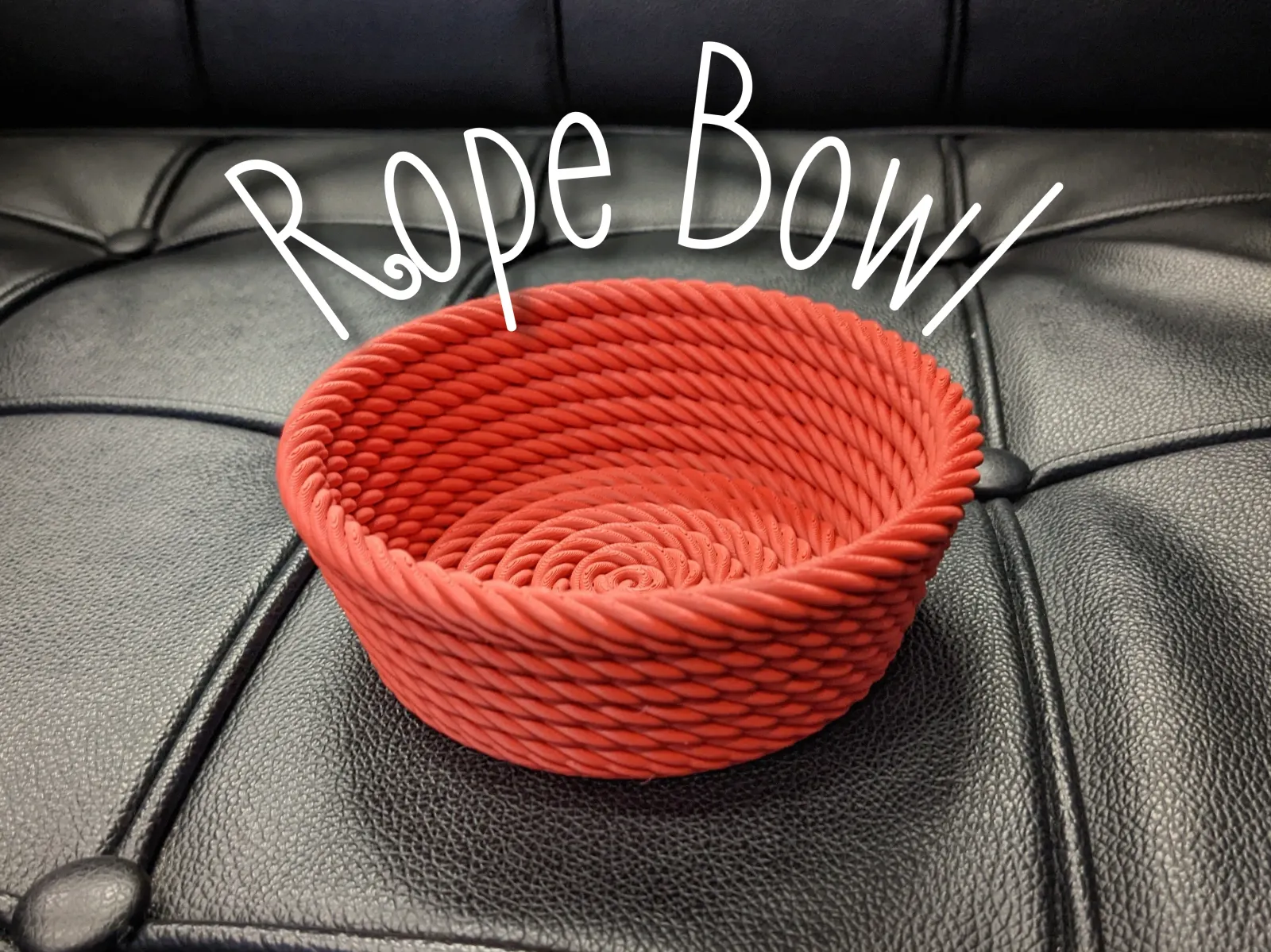 3D printed wall decor-hanging 3D art designs_Rope Bowl
