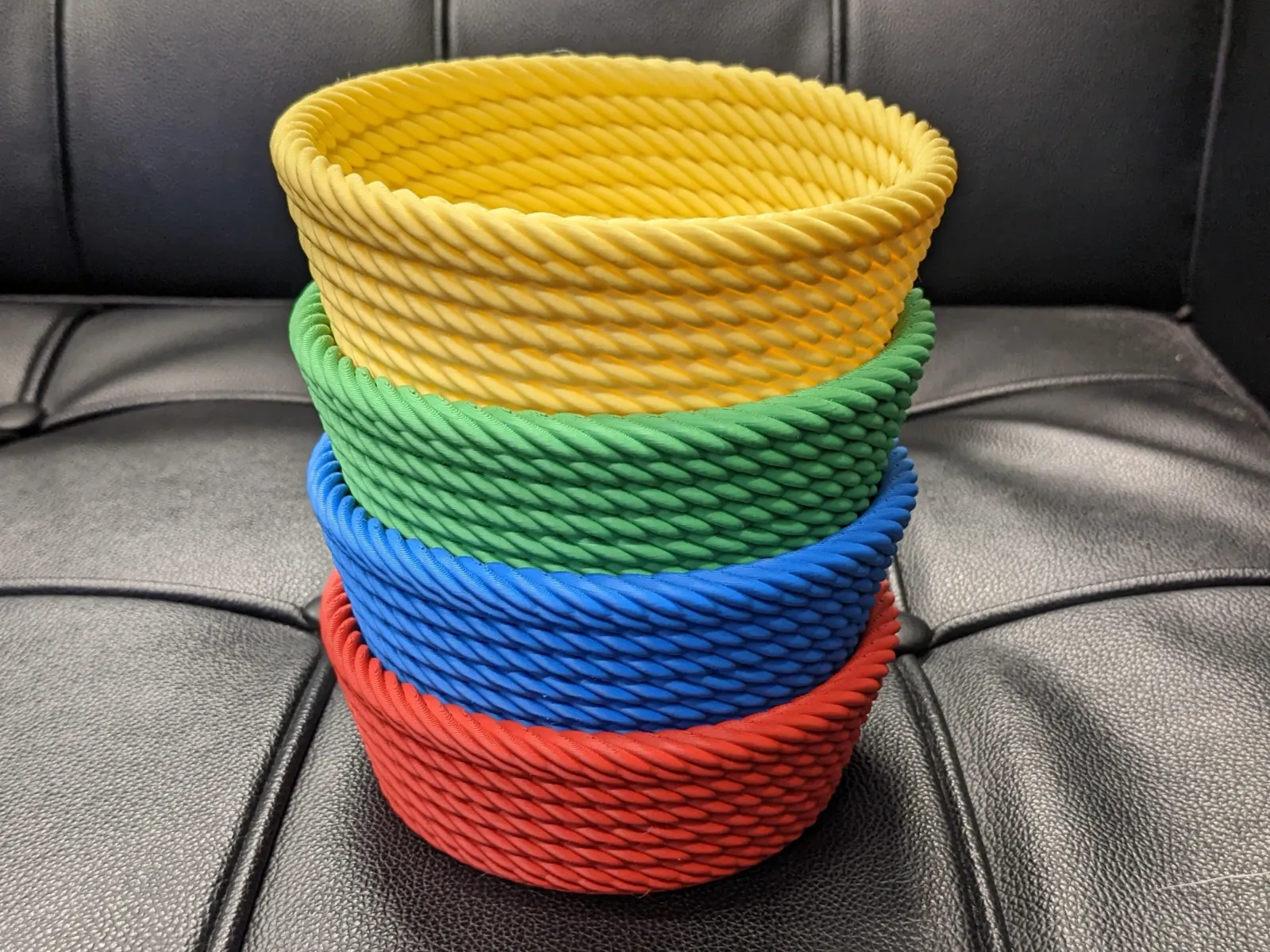 3D printed wall decor-hanging 3D art designs_Rope Bowl