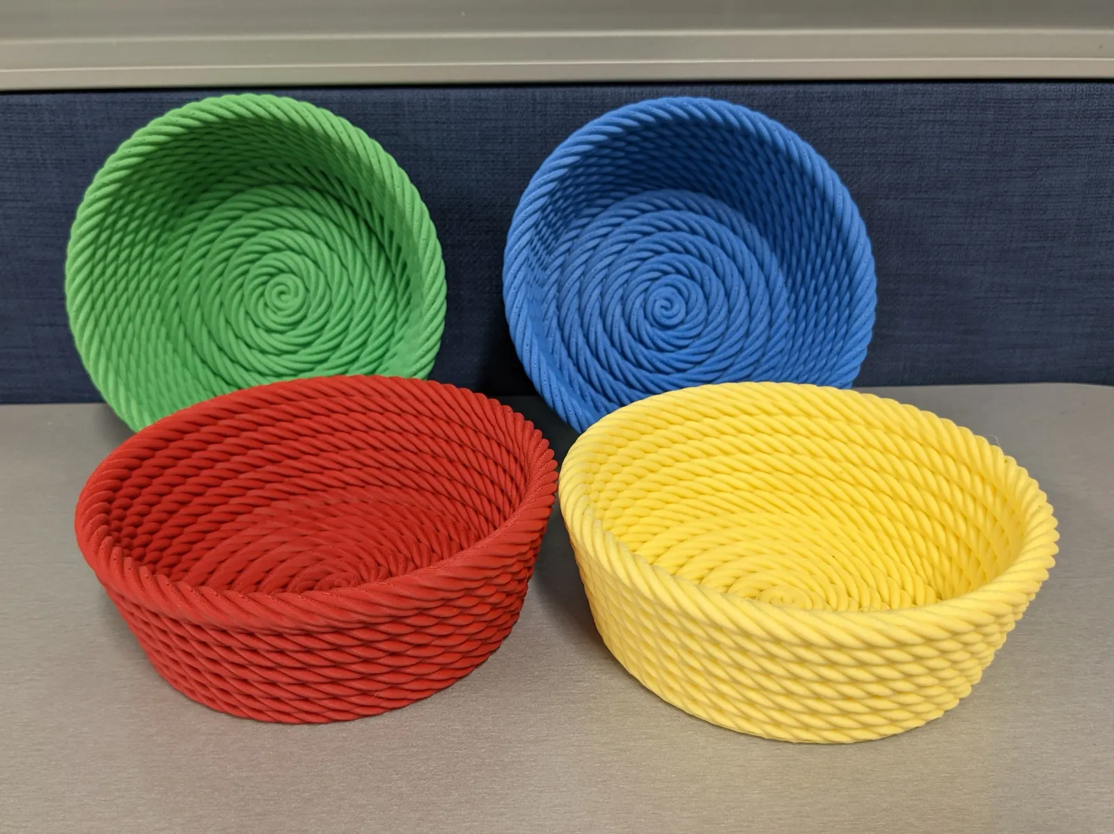 3D printed wall decor-hanging 3D art designs_Rope Bowl