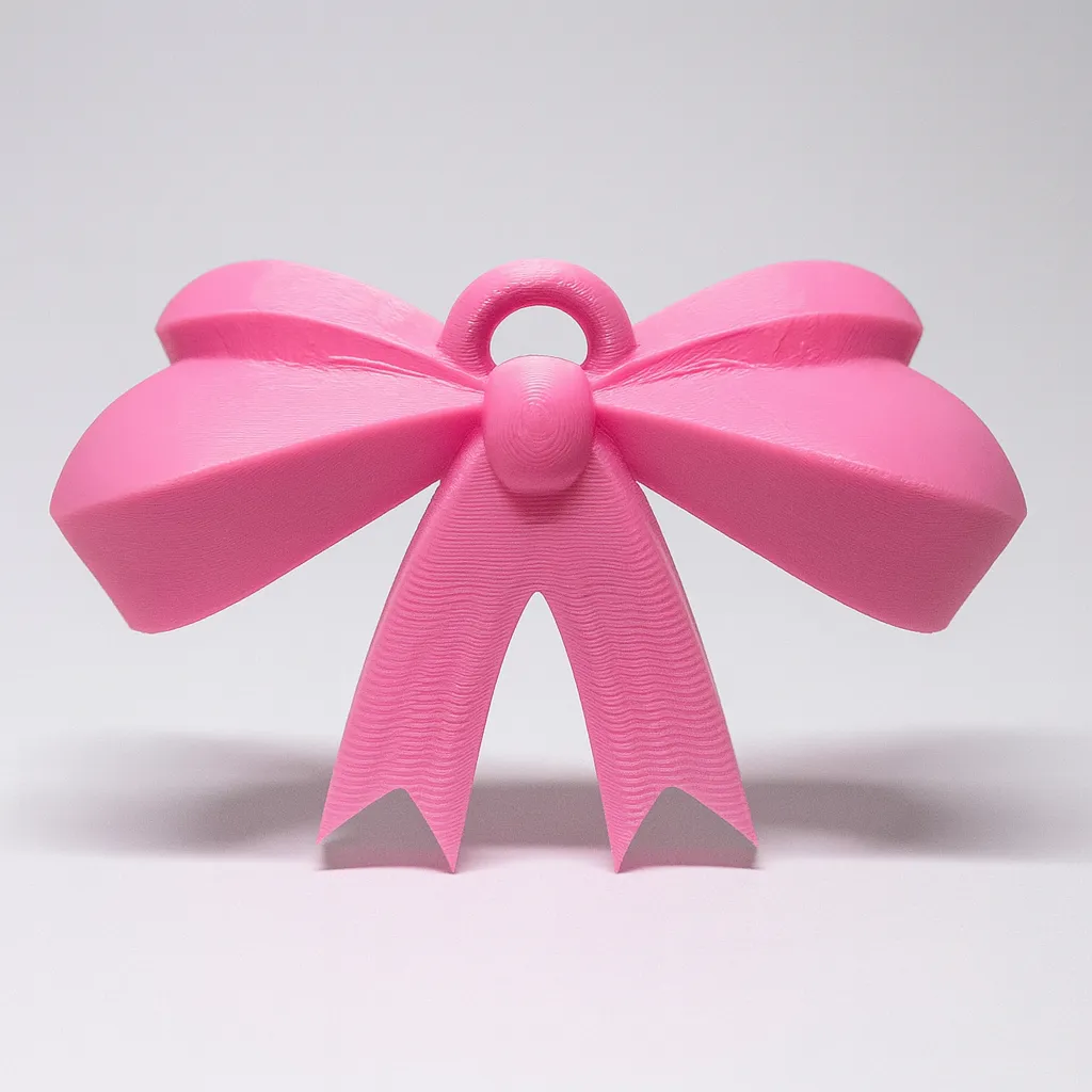 replica prop STL-3D printable cosplay weapons_Ribbon Bow Christmas Ornament – PLA Printable Deco