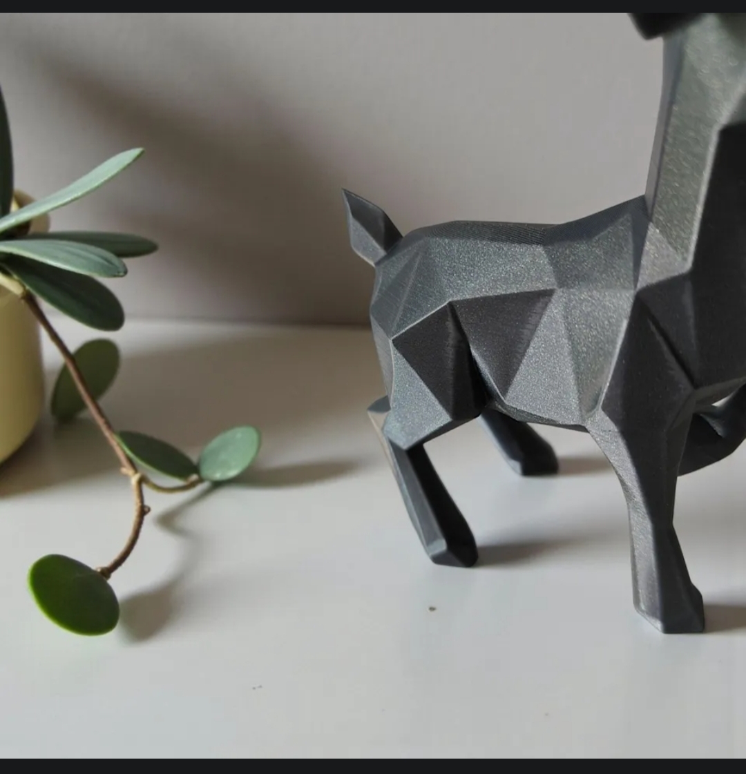 artistic statue STL-digital art figurines_Christmas reindeer 