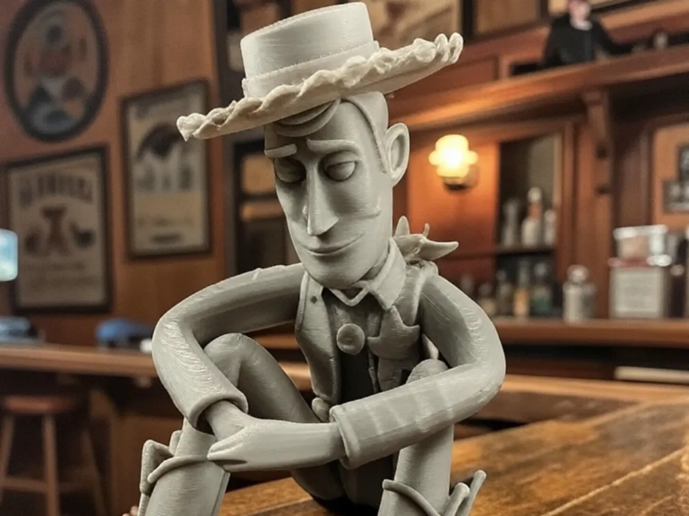 superhero STL files-collectible 3D figurines_Cowboy