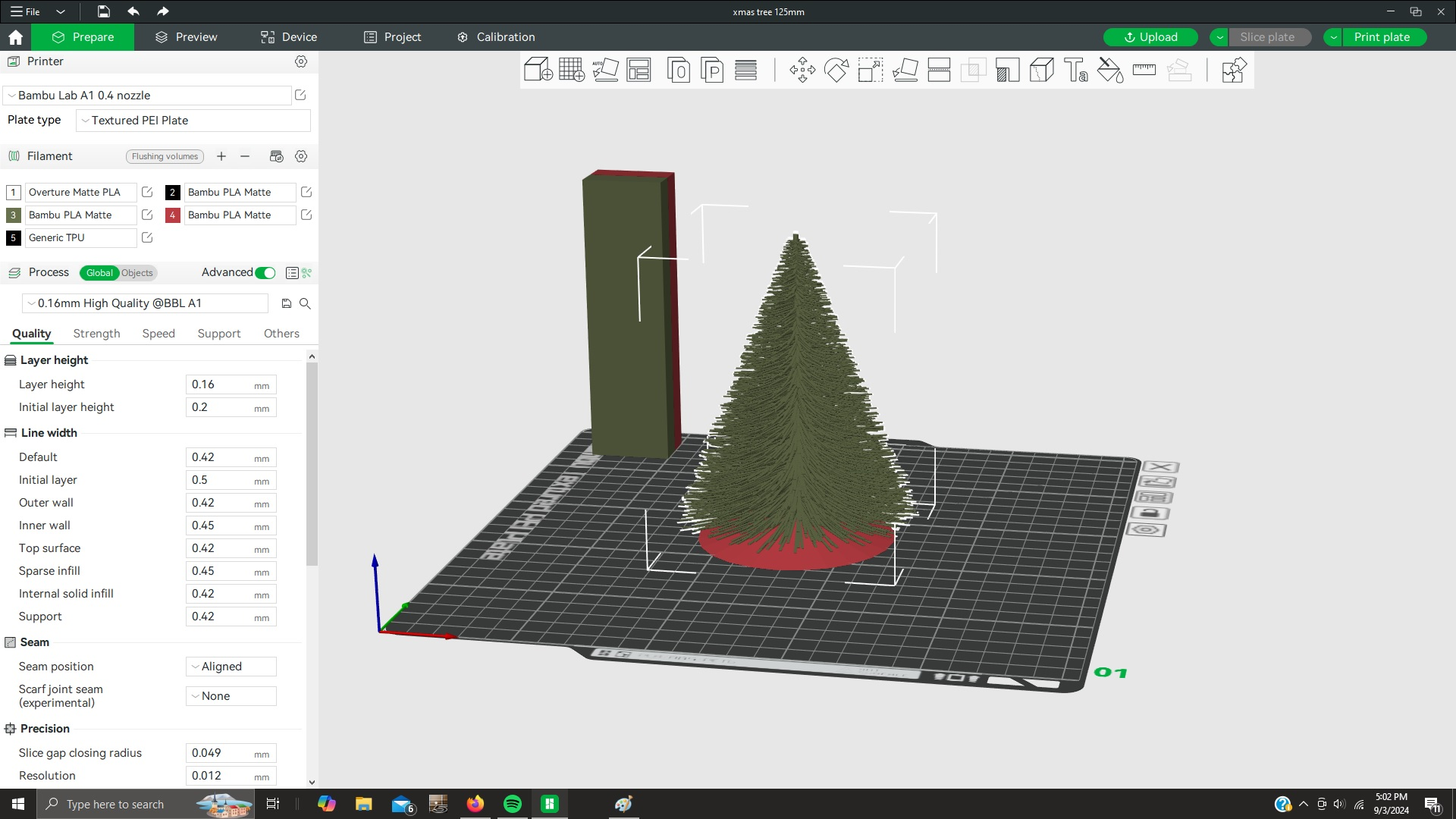 custom logo STL-embossed 3D sign designs_Christmas Tree 3D Model – Printable Holiday Decora