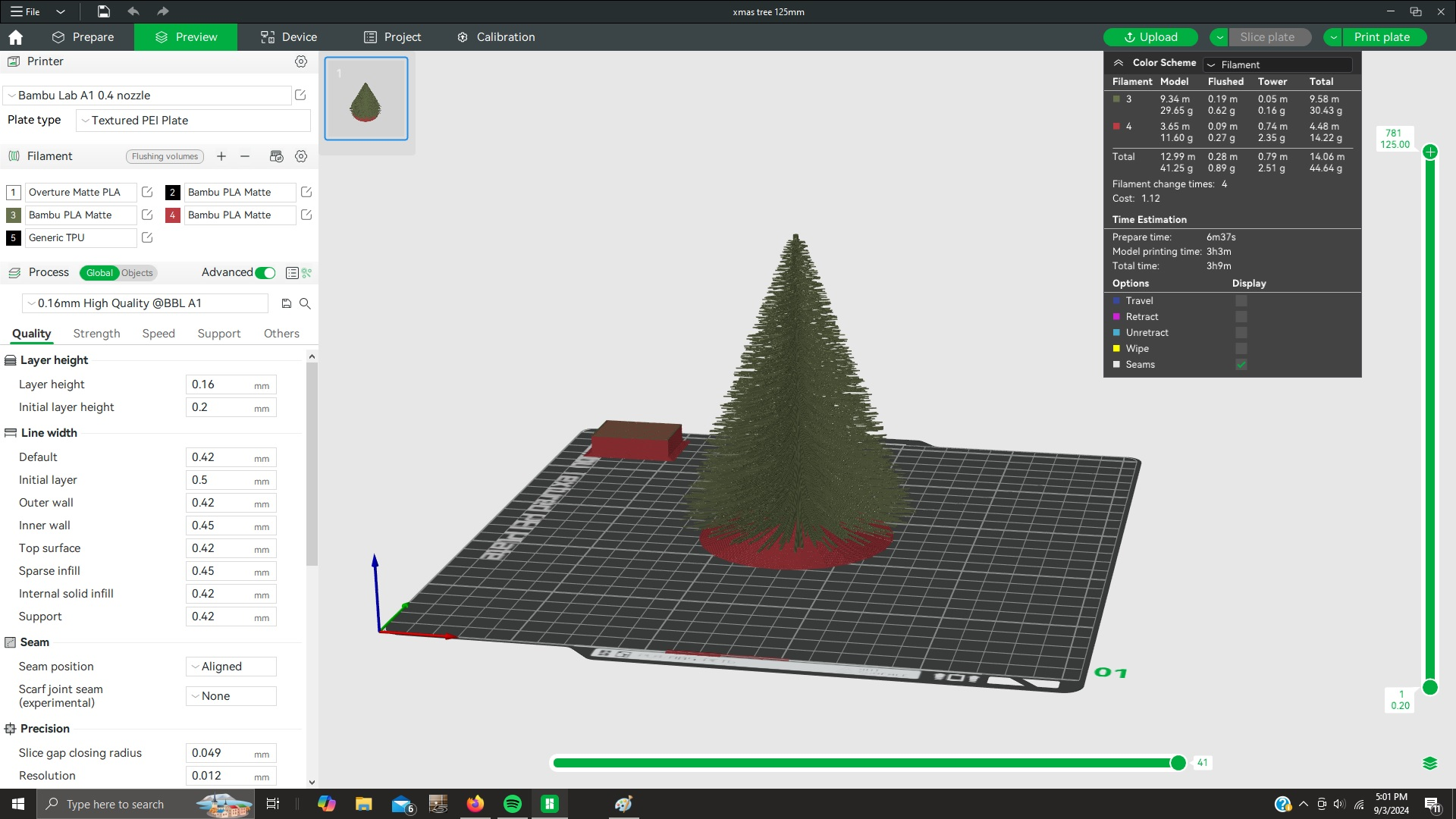 custom logo STL-embossed 3D sign designs_Christmas Tree 3D Model – Printable Holiday Decora