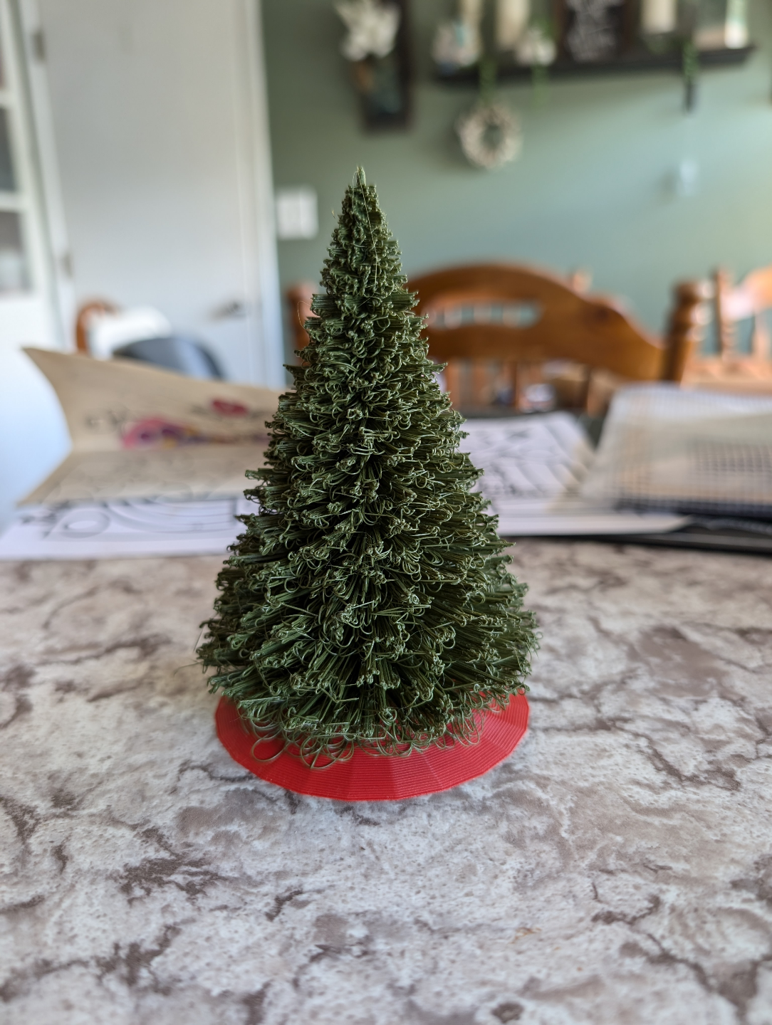 custom logo STL-embossed 3D sign designs_Christmas Tree 3D Model – Printable Holiday Decora