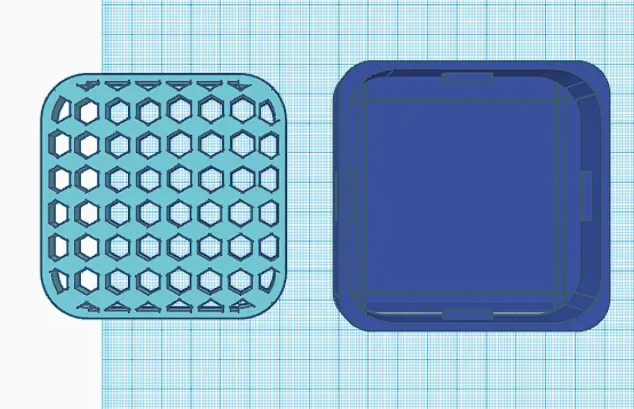 smartphone stand STL-tablet holder 3D model_Square Soap Dish – Dry & Clean Bathroom Holder