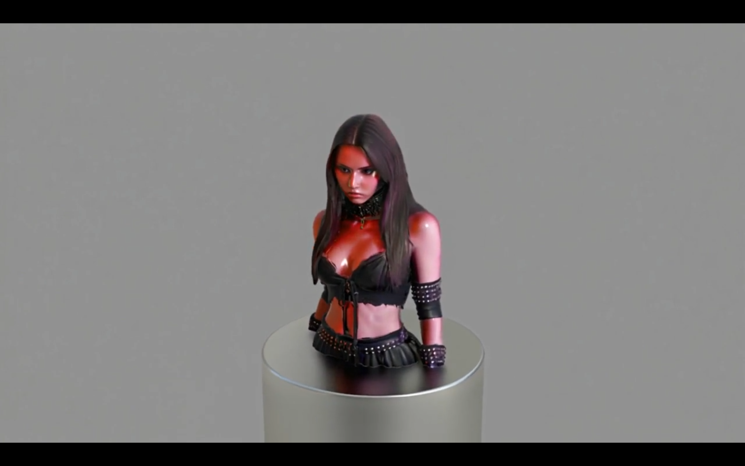 artistic statue STL-digital art figurines_Dark Gothic bust 4"  fantasy figure 