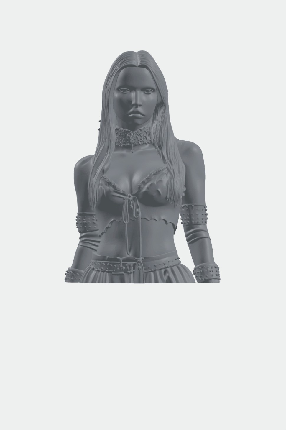 artistic statue STL-digital art figurines_Dark Gothic bust 4"  fantasy figure 