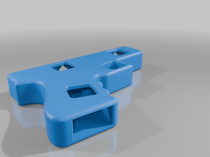 modular toy parts-interlocking 3D models_gun