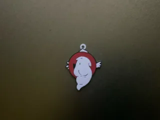 smartphone stand STL-tablet holder 3D model_Ghostbusters keychain