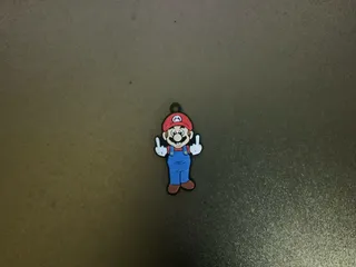 everyday 3D models-desktop gadget STL_Mario keychain / necklace charm