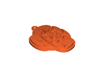 everyday 3D models-desktop gadget STL_Character shaggy keychain