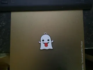 smartphone stand STL-tablet holder 3D model_Ghost keychain / necklace charm