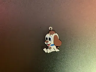 everyday 3D models-desktop gadget STL_Dog keychain