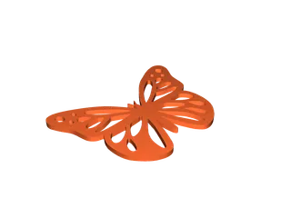 smartphone stand STL-tablet holder 3D model_Butterfly Design