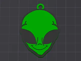 everyday 3D models-desktop gadget STL_The alien keychain