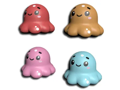 tabletop game accessories-custom dice STL_Blob Guy Multicolor