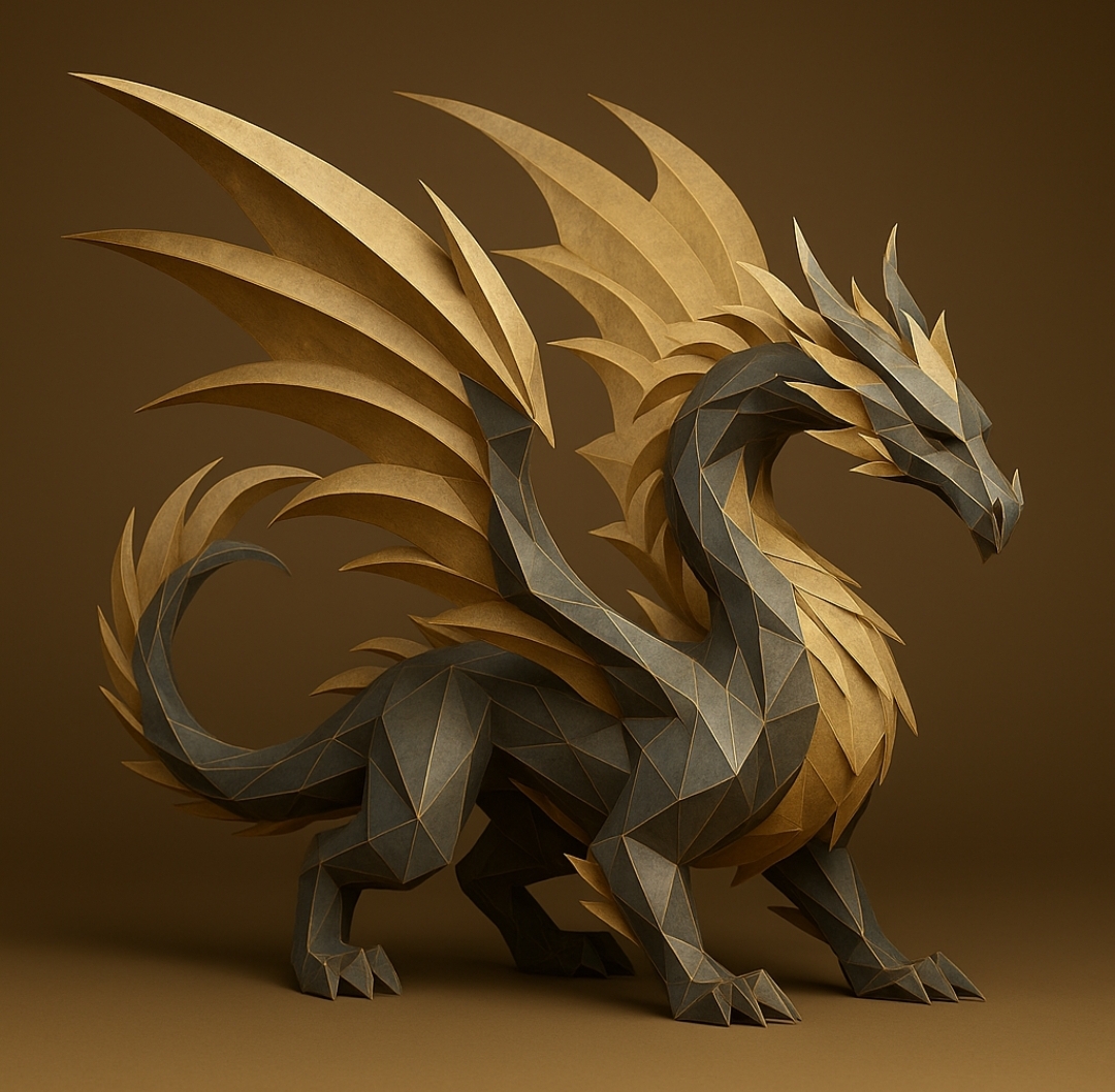 artistic statue STL-digital art figurines_3D dragon model