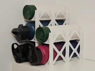 garden toy STL-flying toy 3D model_Stackable Bottle Holder