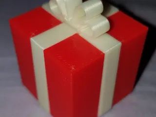 artistic statue STL-digital art figurines_christmas gift box