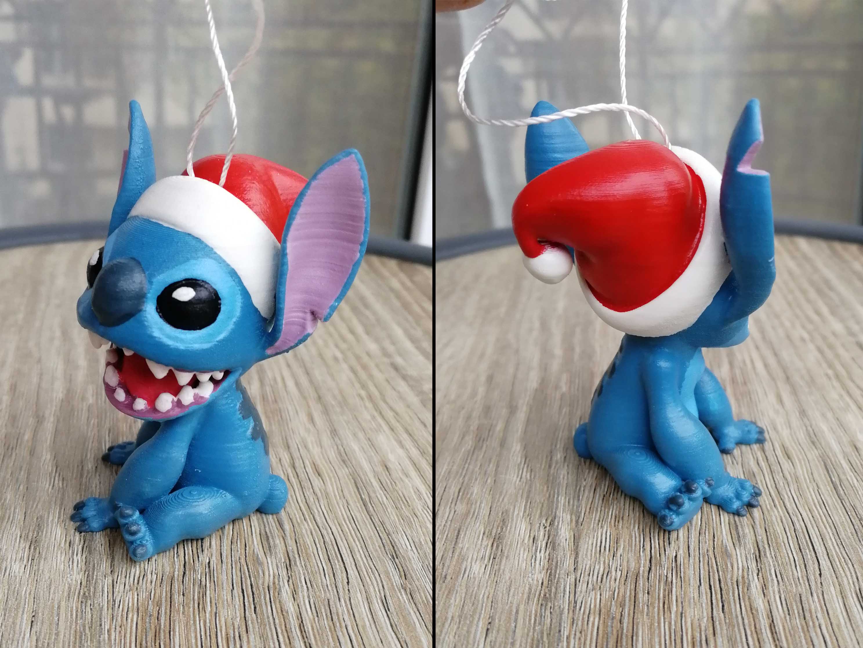 garden toy STL-flying toy 3D model_Christmas Stitch Ornament