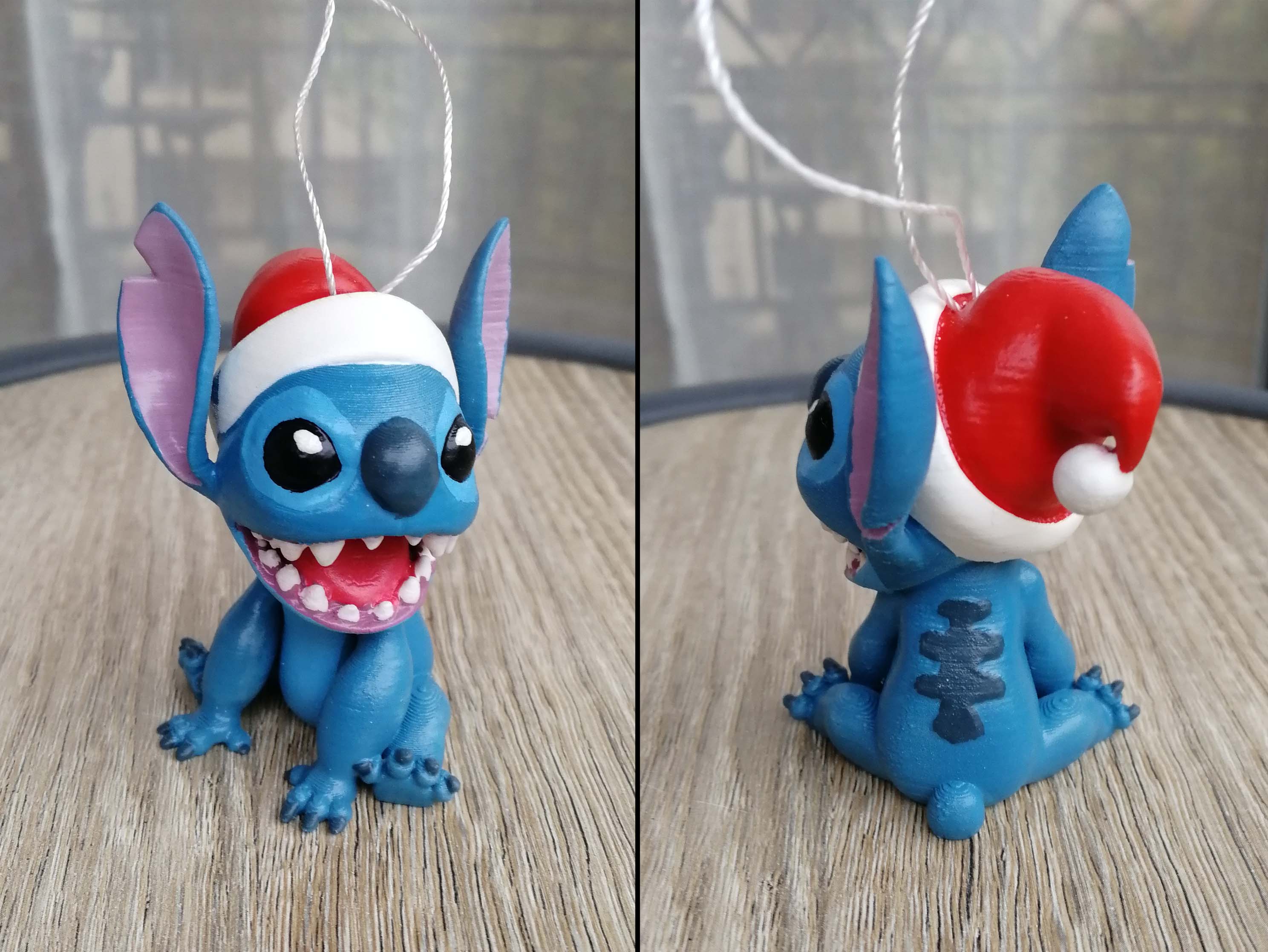 garden toy STL-flying toy 3D model_Christmas Stitch Ornament