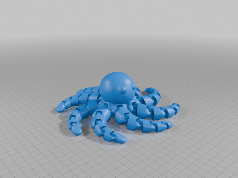 garden toy STL-flying toy 3D model_Flexi Ocktopus vman988